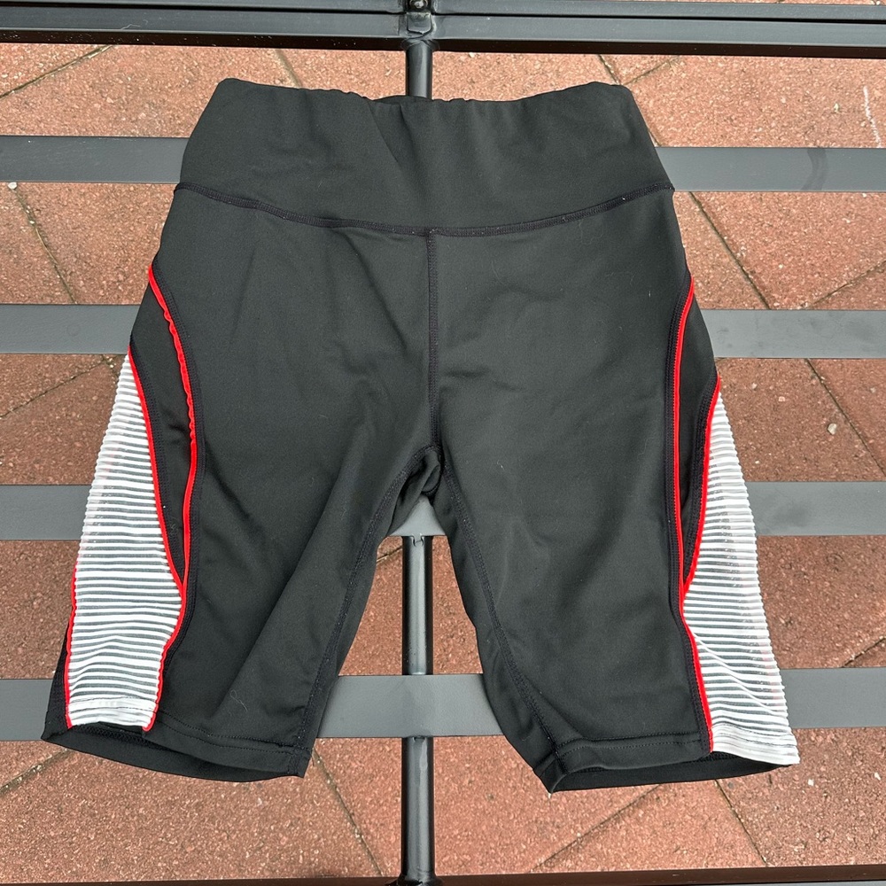 GM FASHION USA black bike shorts